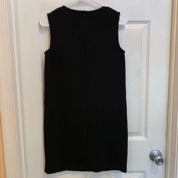 Classy Black Dress with Pearl Neckline Size S - Picture 3 of 4